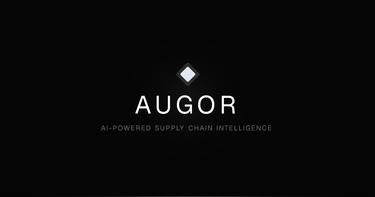 AUGOR | AI-Powered Supply Chain Risk Intelligence
